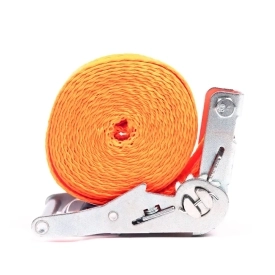 Jednodílný upínací pás s ráčnou a volným koncem, Nosnost 2000 kg